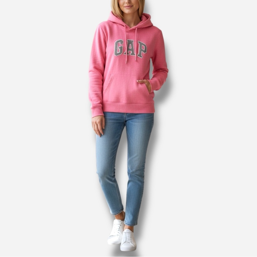 🌸Gap🌸 Long Sleeve Logo Hoodie Pink Size Medium
